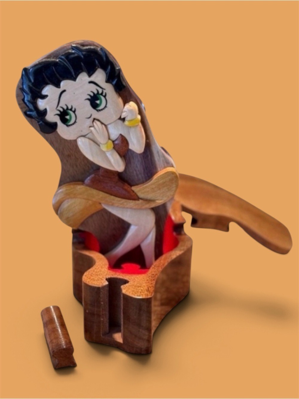Betty Boop Wood Puzzle Trinket Collection 1990s